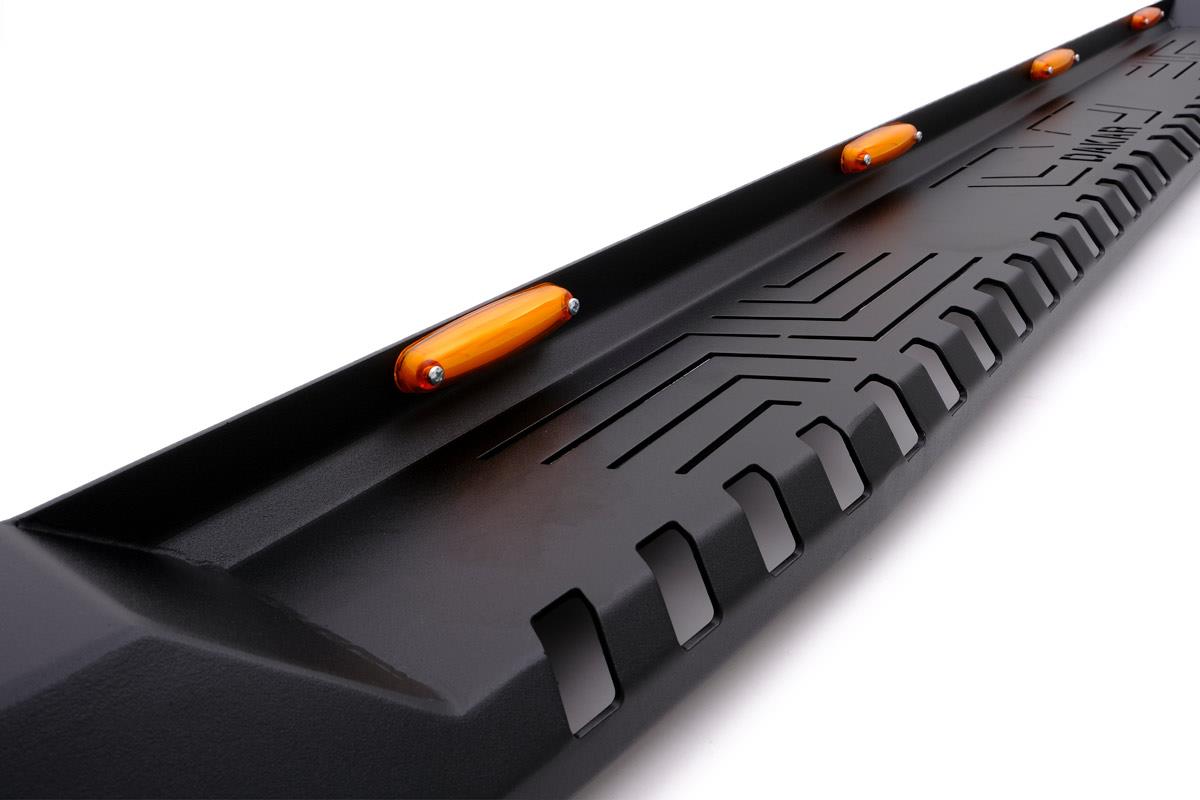 OMSA Isuzu D-Max Dakar Yan Basamak Siyah Ledli V1 2005-2012 Arası