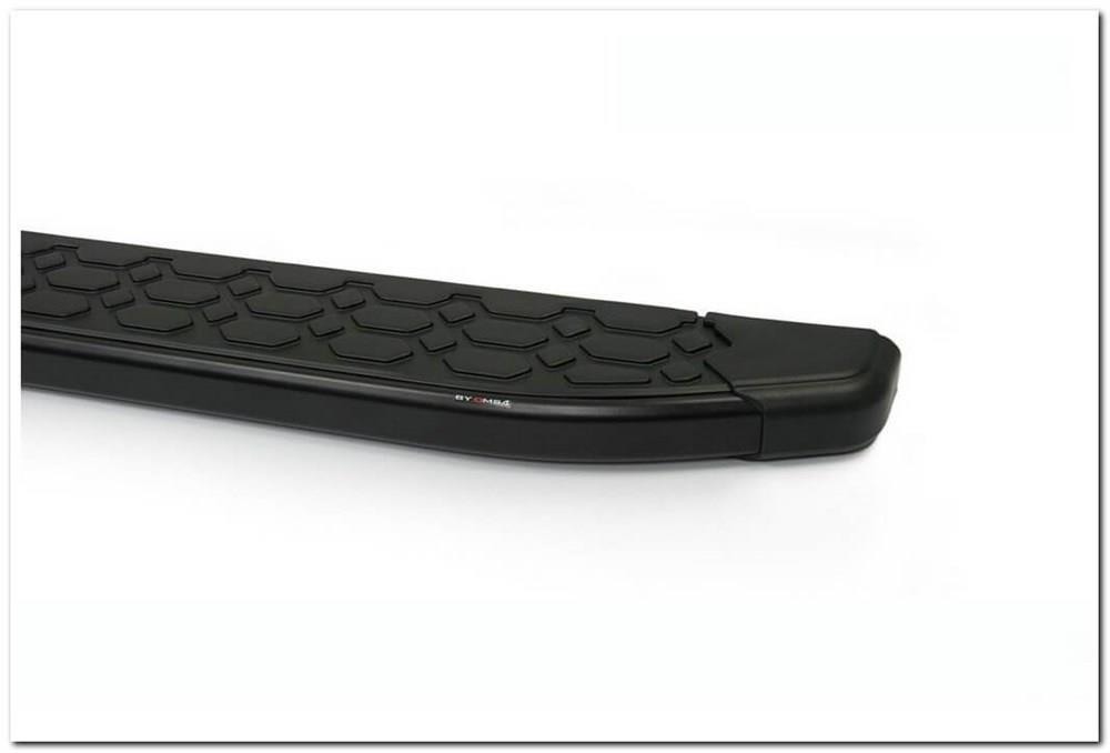 Omsa Line Citroen Berlingo 2019 Sonrası Blackline Mat Siyah Alüminyum Yan Koruma Basamak