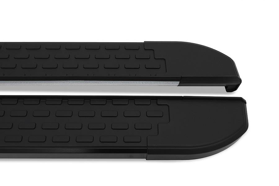 Omsa Line Fiat Doblo 2022 Sonrası Uzun Şasi Nevada Mat Siyah Alüminyum Alınlı Yan Koruma Basamak