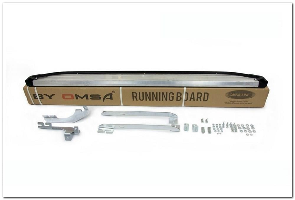 Omsa Line Ford Connect 2002-2014 Blackline Mat Siyah Alüminyum Yan Koruma Basamak