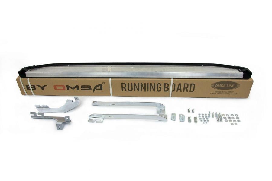 Omsa Line Ford Kuga Yan Basamak 2013-2019 Blackline Mat Siyah Alüminyum Alınlı Yan Koruma Basamak