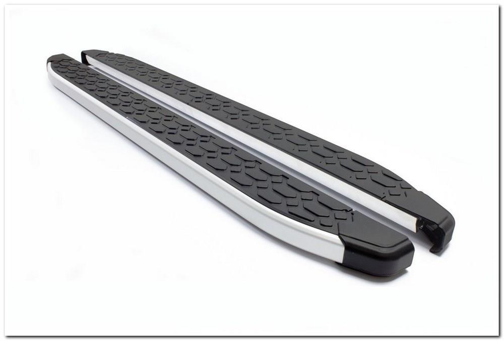 Omsa Line Ford Tourneo Connect 2014 Sonrası Blackline Mat Alüminyum Alınlı Yan Koruma Basamak