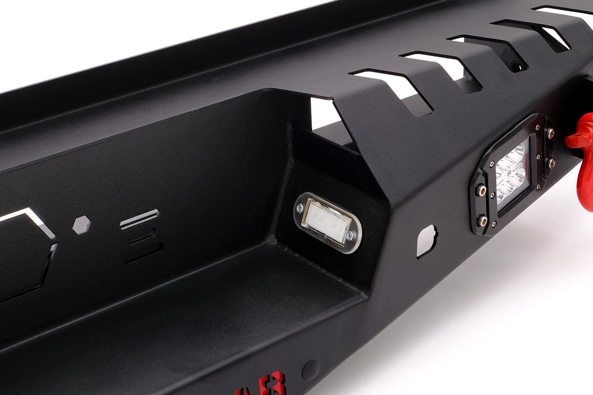 OMSA Mitsubishi L200 Dakar Çelik Arka Tampon Ledli Sensörlü-Sensörsüz 2015-2019 Arası