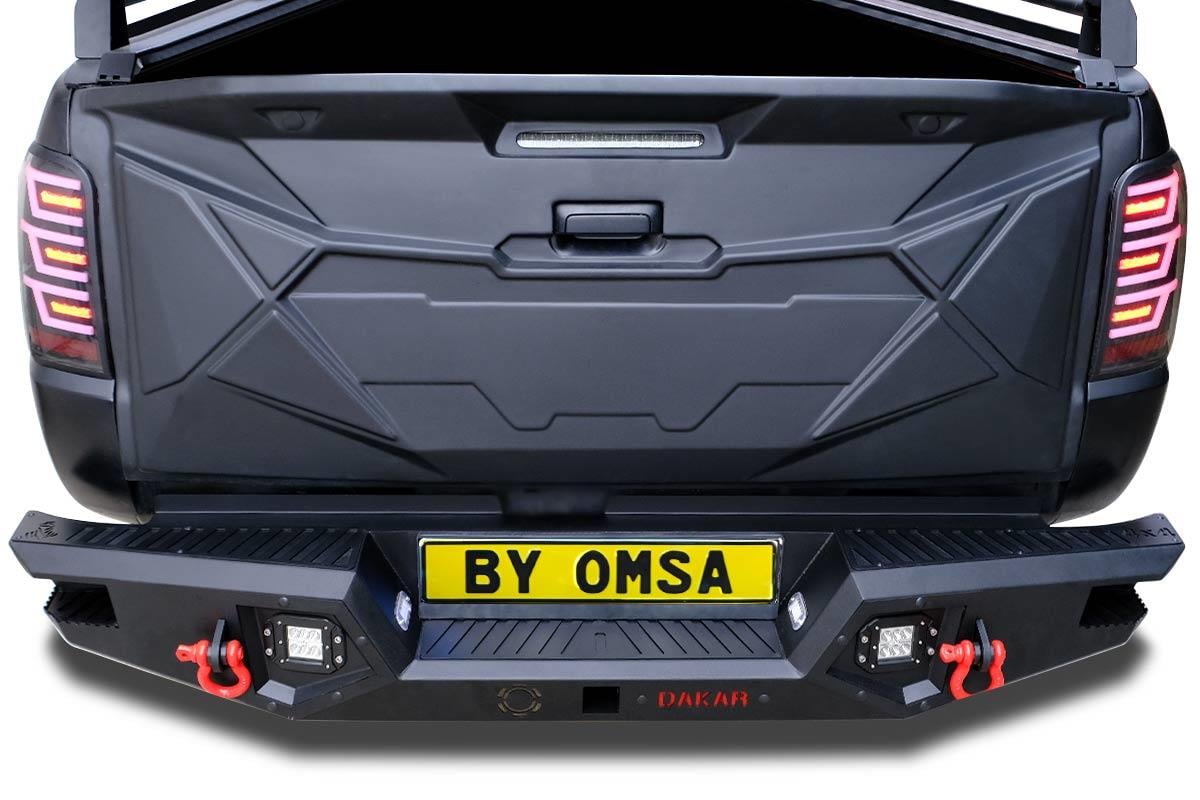 OMSA Mitsubishi L200 Dakar V2 Çelik Arka Tampon Ledli Sensörsüz 2020 ve Sonrası