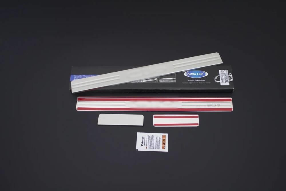 OMSA Renault Clio 3 Krom Kapı Eşiği 4 Parça Taşlı 2005-2012 Arası