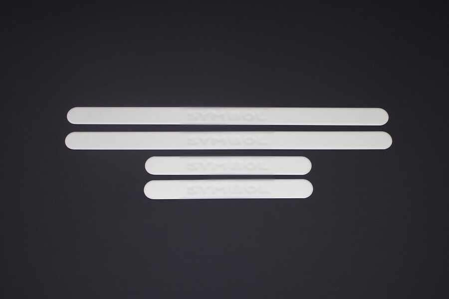 OMSA Renault Clio Symbol 2 Krom Kapı Eşiği 4 Parça  2009-2013 Arası