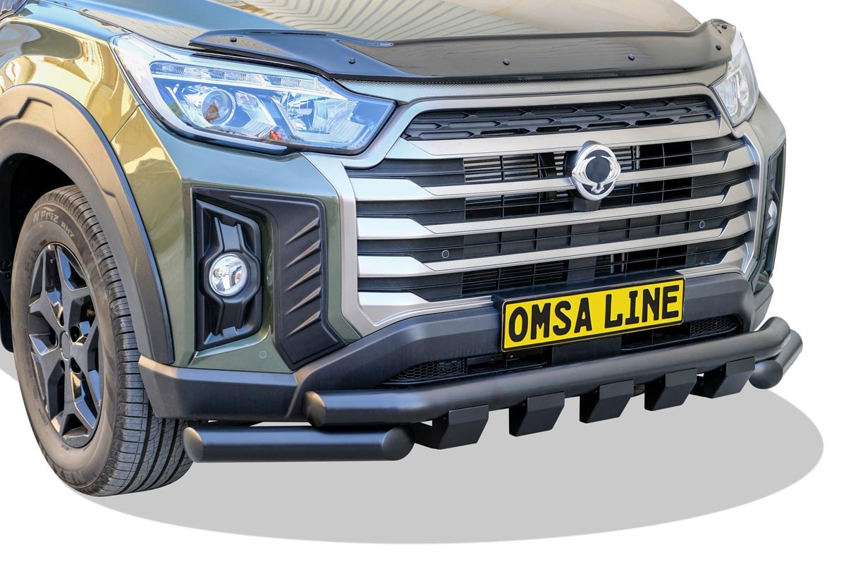OMSA Ssangyong Musso Shark Ön Koruma Çap:76 Siyah 2019 ve Sonrası