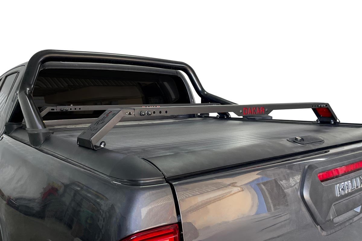 OMSA Toyota Hilux Dakar Kasa Üstü Ara Atkı Orijinal Rollbar için 2 Parça Siyah 130-177cm 2015 ve Sonrası