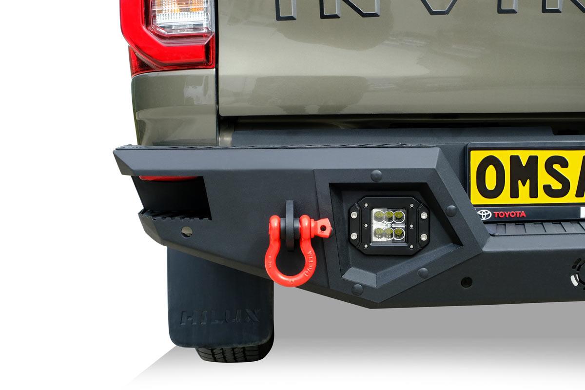 OMSA Toyota Hilux Dakar V2 Çelik Arka Tampon Ledli Sensörlü-Sensörsüz 2015 ve Sonrası
