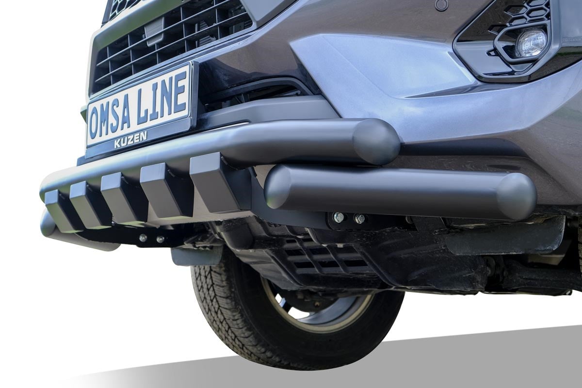 OMSA Toyota Hilux Shark Ön Koruma Çap:76 Siyah 2015-2026 Arası