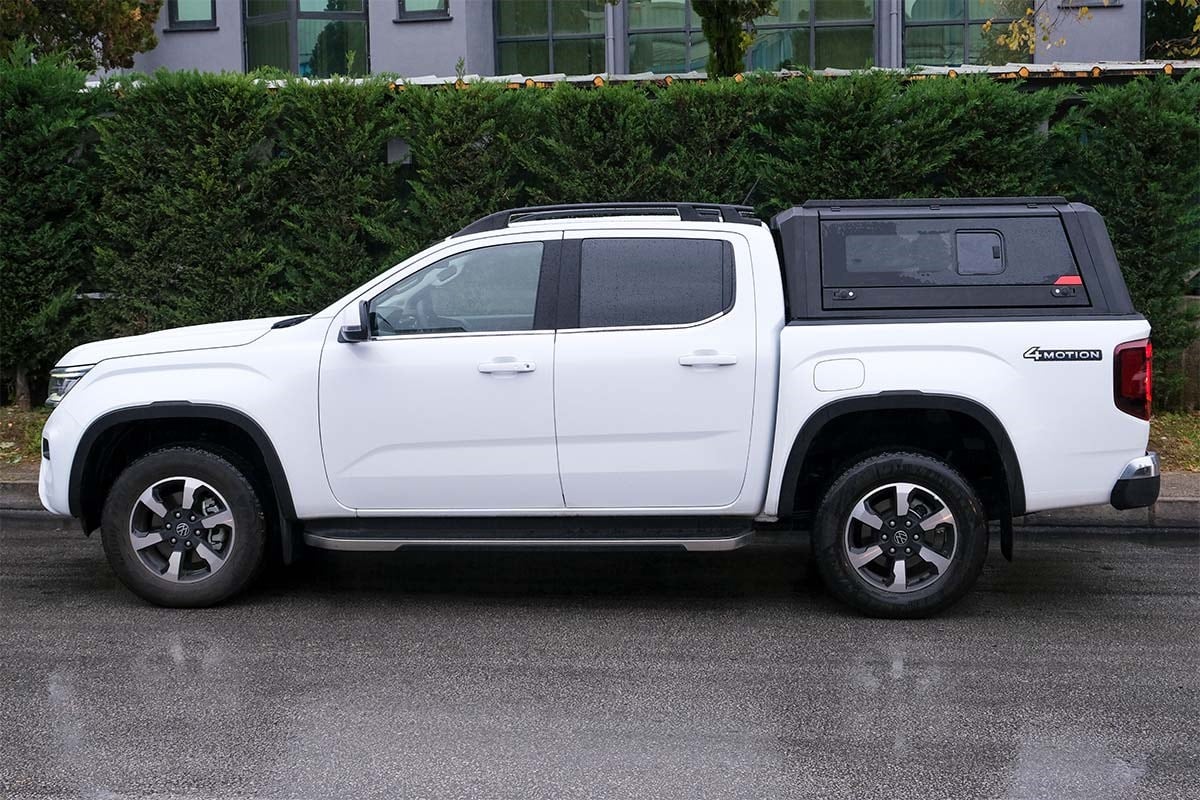 OMSA VW Amarok Omcap Camlı Kabin Paslanmaz Çelik Sürgülü Yan Camlar 2022 ve Sonrası