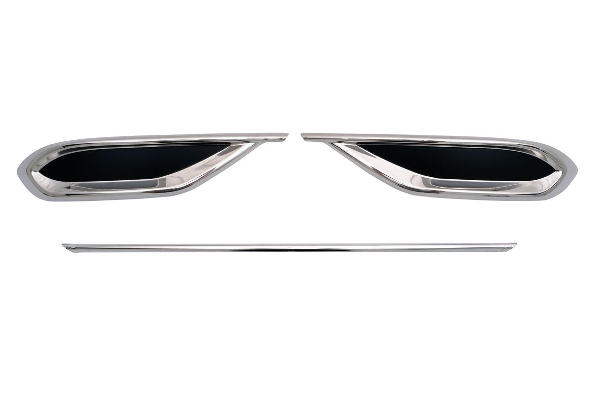 OMSA VW Tiguan Krom Egzoz Çerçevesi 3 Parça 2020 ve Sonrası 