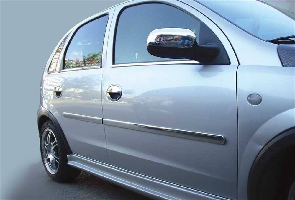 Opel Corsa C Krom Cam Çıtası 4 Parça 2000-2006 Arası