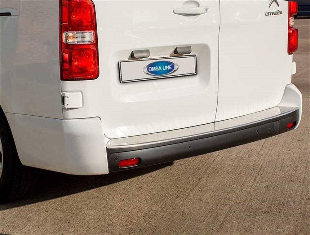 Peugeot Expert Traveller Krom Arka Tampon Eşiği Taşlı 2017 ve Sonrası