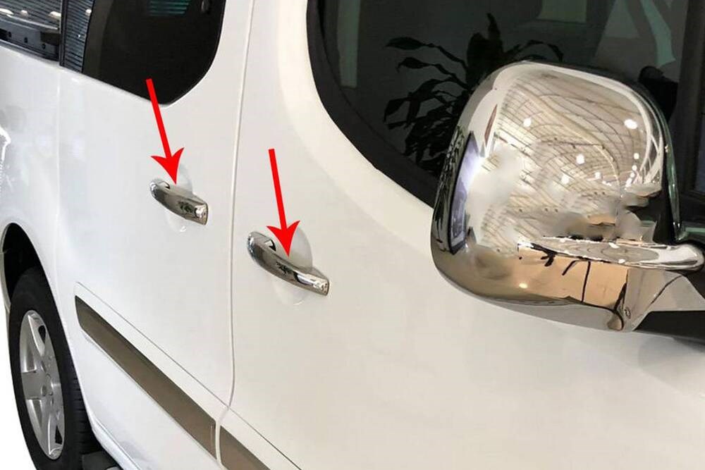 Peugeot Partner Tepee 2 Krom Kapı Kolu 5 Kapı Çift Sürgü 2016-2018 Arası