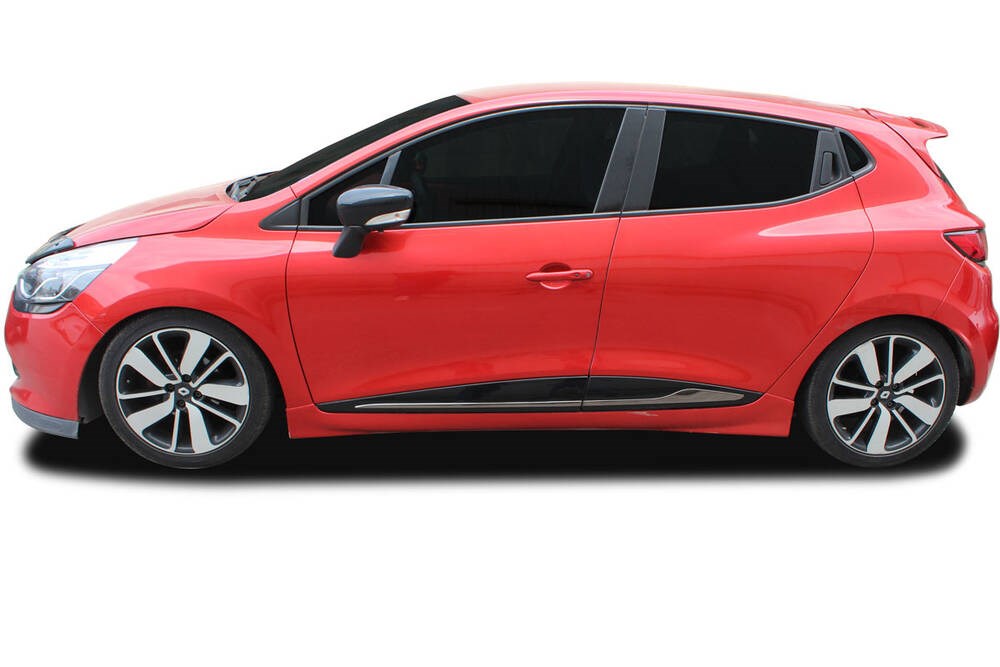 Renault Clio 4 HB Siyah Krom Cam Çıtası 8 Parça 2012-2018 Arası