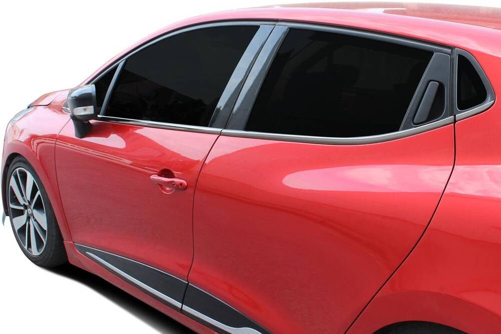 Renault Clio 4 HB Siyah Krom Cam Çıtası 8 Parça 2012-2018 Arası