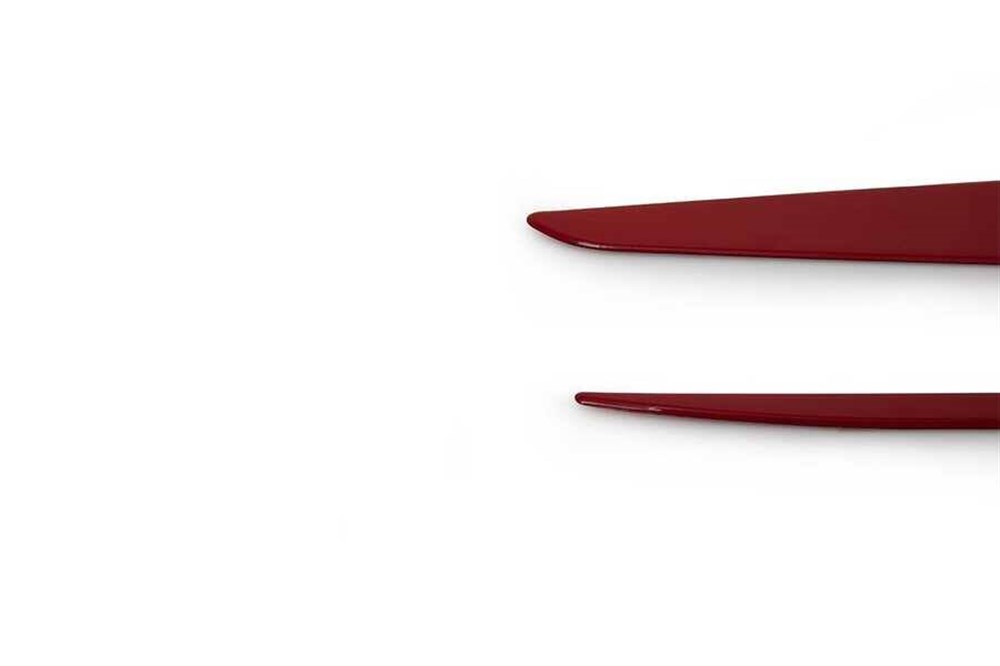 Renault Clio 4 HB/SW Kırmızı Krom Yan Kapı Çıtası 4 Parça 2012-2018 Arası