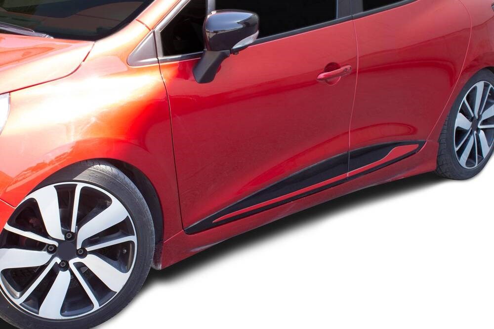 Renault Clio 4 HB/SW Kırmızı Krom Yan Kapı Çıtası 4 Parça 2012-2018 Arası