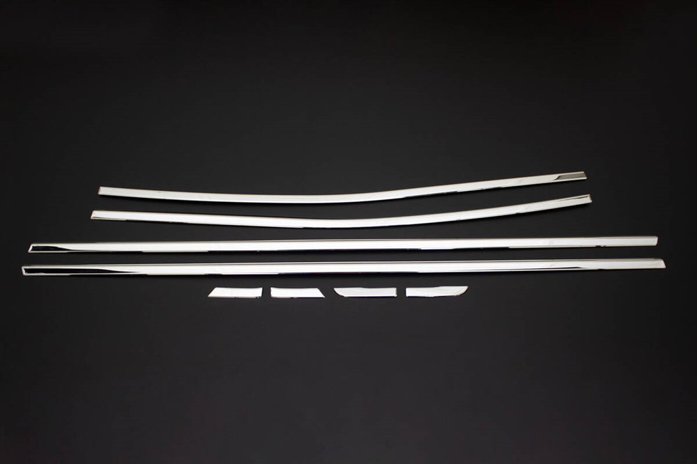 Renault Clio 5 Krom Cam Çıtası 8 Parça 2019 ve Sonrası