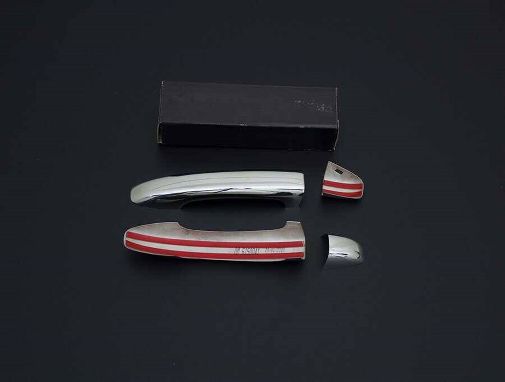 Renault Clio 5 Krom Kapı Kolu Sensörsüz 2 Kapı 4 Parça 2019 ve Sonrası