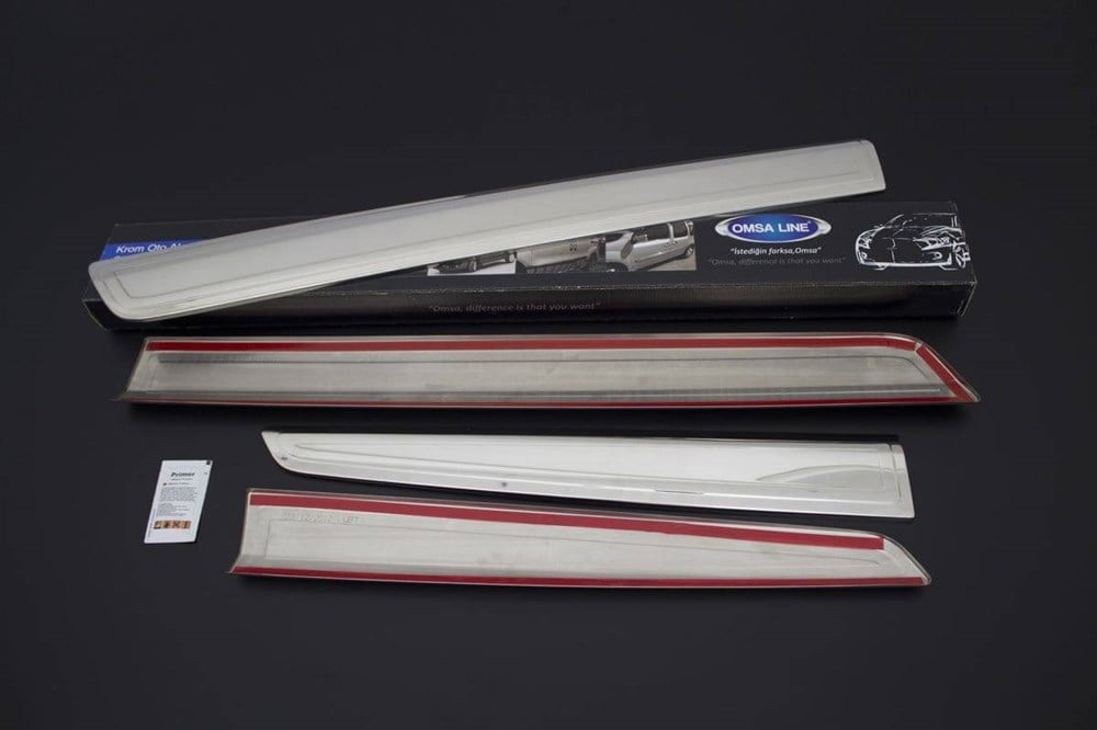 Renault Kangoo 2 Krom Yan Kapı Çıtası 4 Parça Geniş 2011-2013 Arası