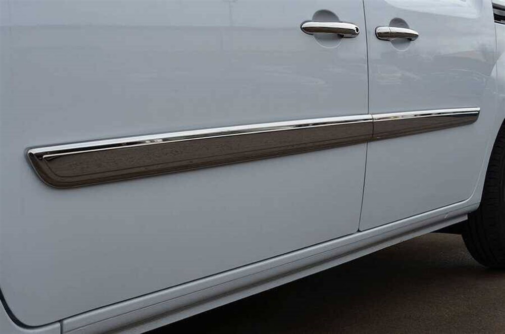 Renault Kangoo 2 Krom Yan Kapı Çıtası 4 Parça Dar Model 2008-2013 Arası