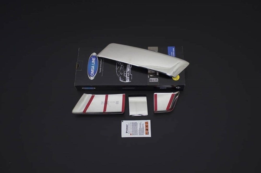 Renault Megane 3 Krom Ön Tampon Kaşı 4 Parça 2010-2012 Arası