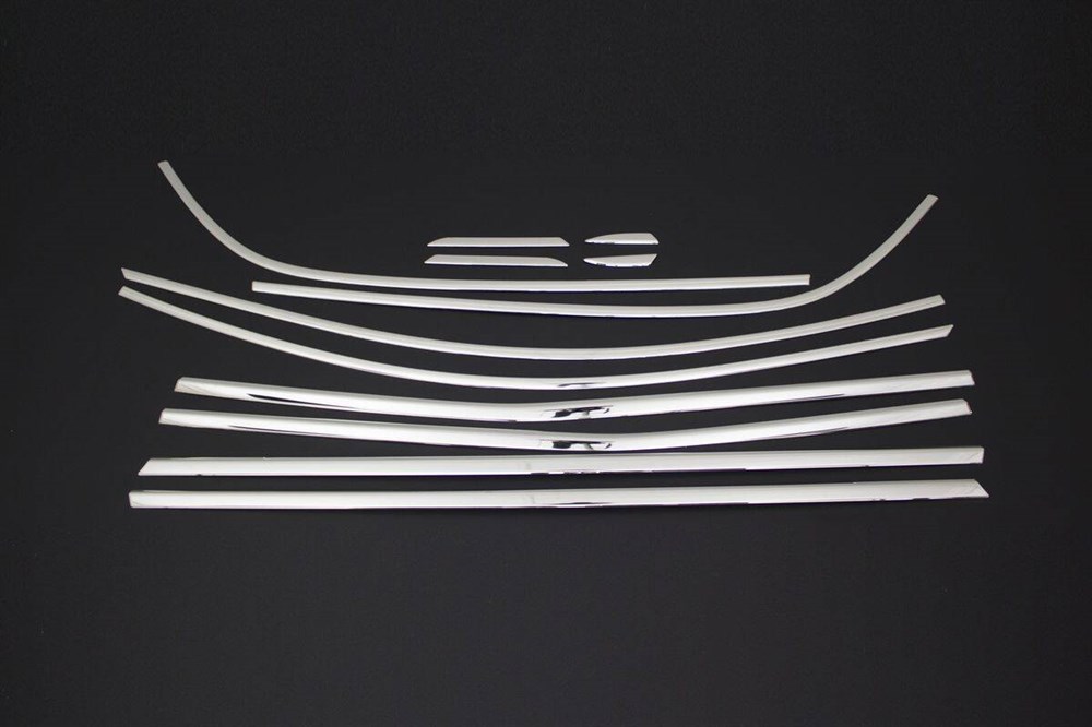 Renault Megane 4 HB Krom Cam Çerçevesi 12 Parça 2016 ve Sonrası