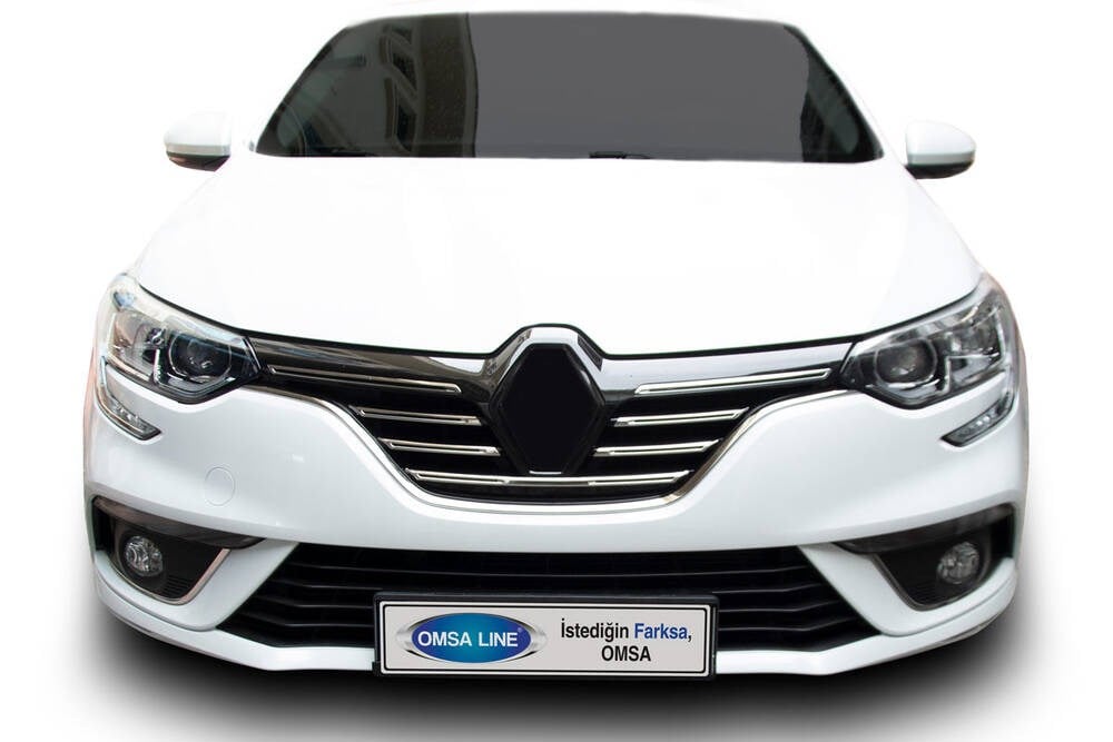 Renault Megane 4 HB Krom Ön Panjur 5 Parça 2016-2020 Arası