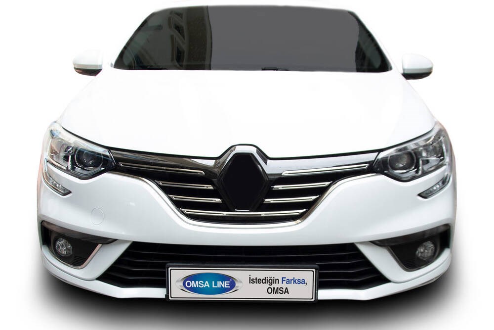 Renault Megane 4 Sedan Krom Ön Panjur 5 Parça 2016-2020 Arası