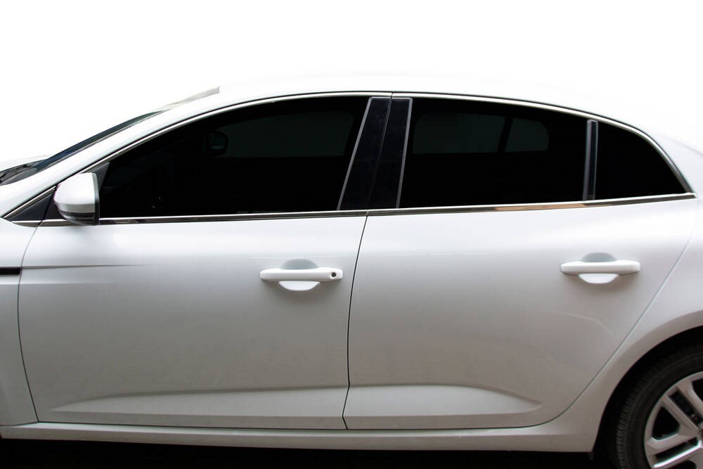 Renault Megane 4 Sedan Krom Üst Cam Çerçevesi 6 Parça 2016-2021 Arası