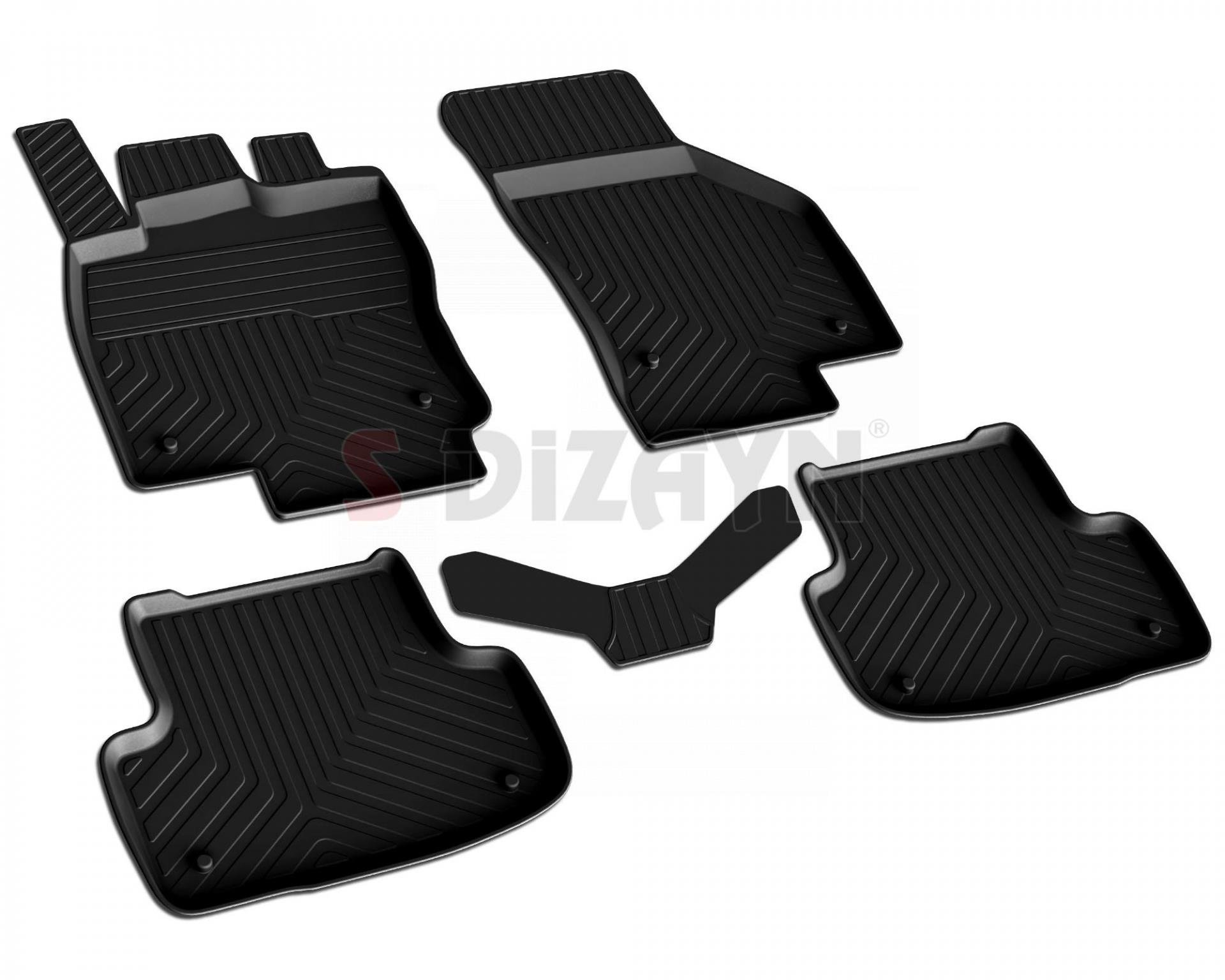 S-Dizayn Audi A3 4D Havuzlu Paspas 2012-2020 HB SD A+ Kalite