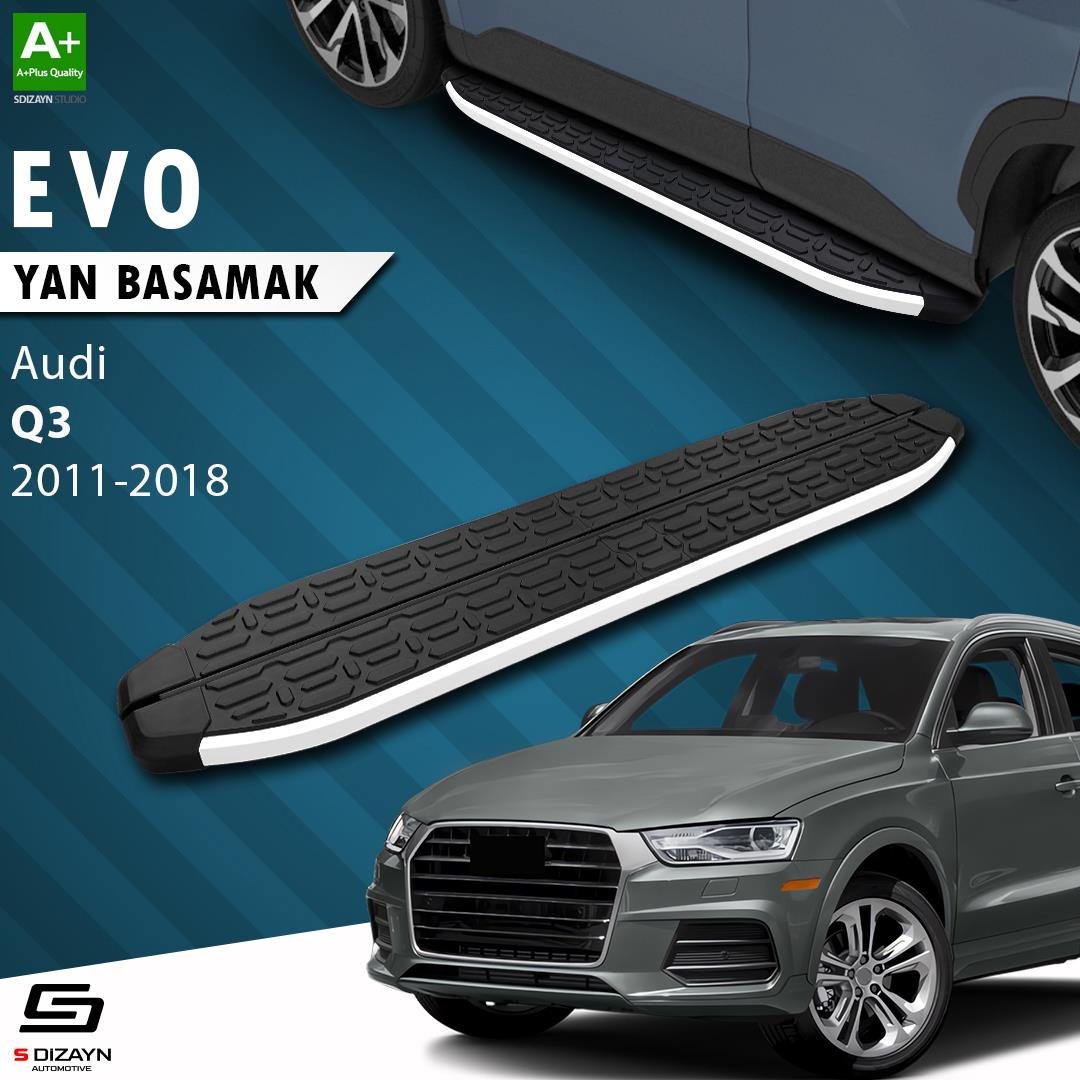 S-Dizayn Audi Q3 8U Evo Aluminyum Yan Basamak 173 Cm 2011-2018 A+ Kalite