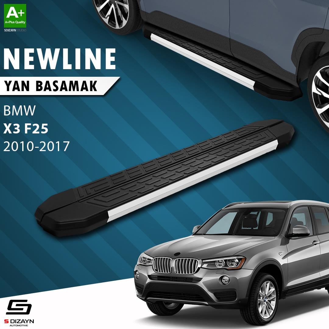 S-Dizayn Bmw X3 F25 NewLine Aluminyum Yan Basamak 193 Cm 2010-2017 A+ Kalite