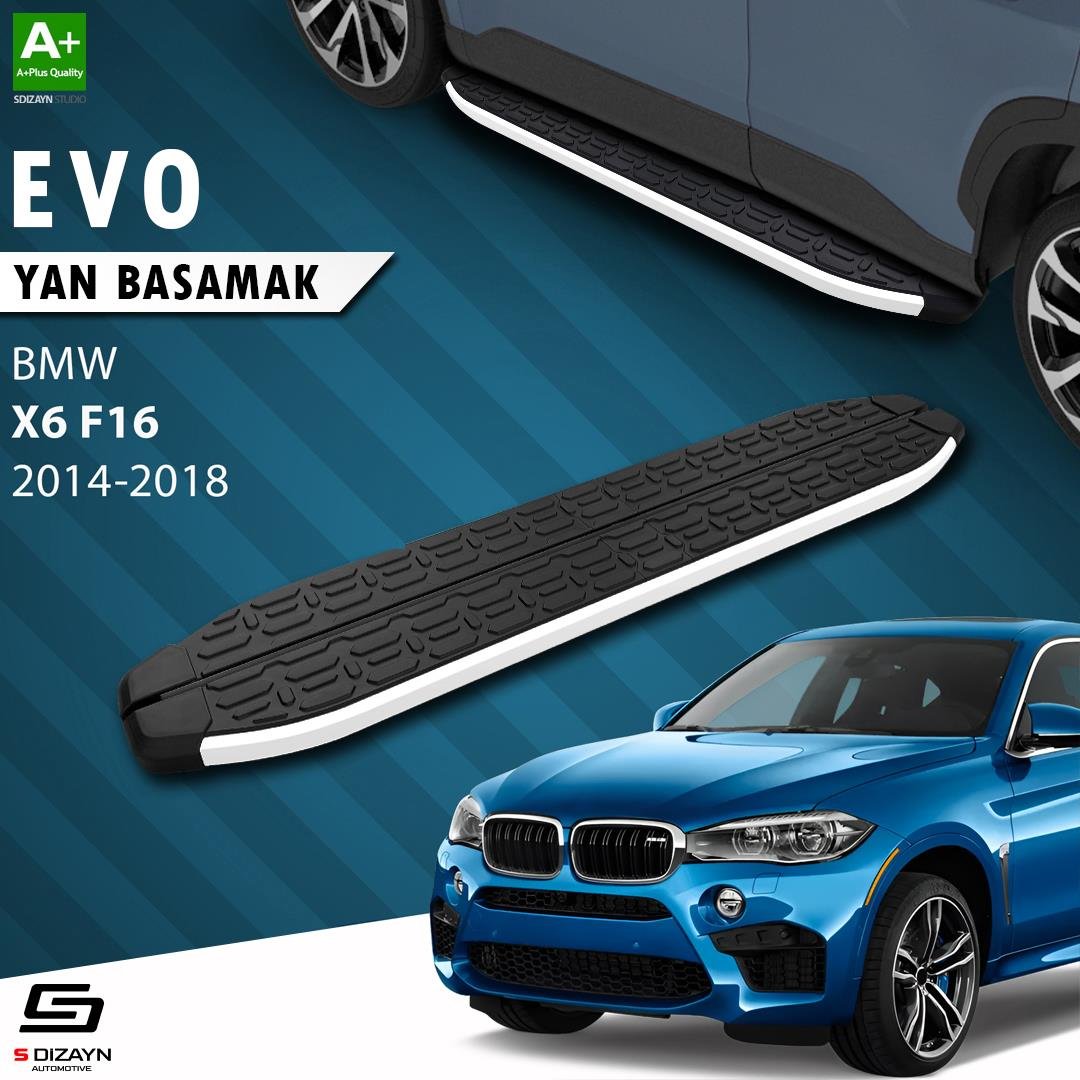 S-Dizayn Bmw X6 F16 Evo Aluminyum Yan Basamak 193 Cm 2014-2018 A+ Kalite