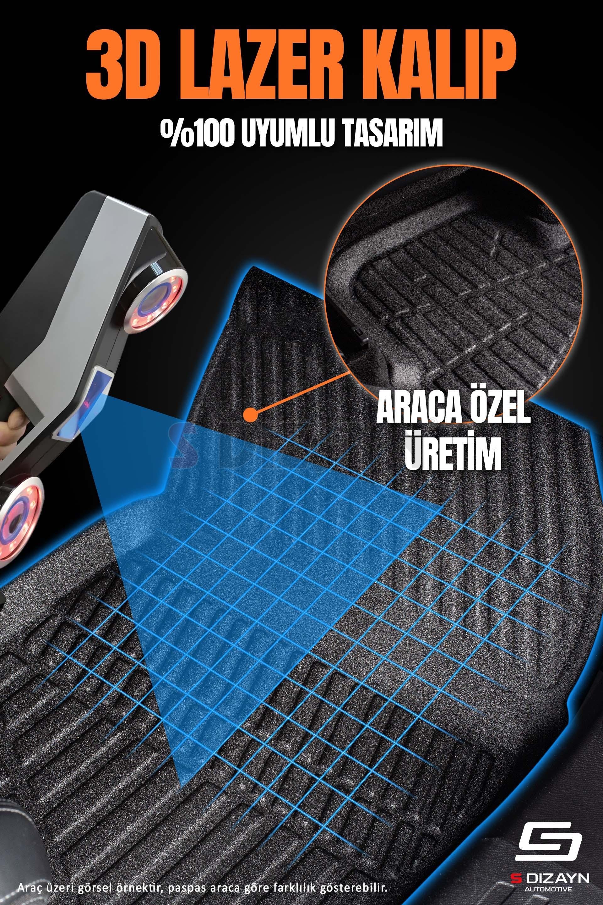S-Dizayn BYD Seal U 3D Pro Havuzlu Paspas ve Bagaj Havuzu Seti (2'li SET) Üst Bagaj 2024 Üzeri A+ Kalite