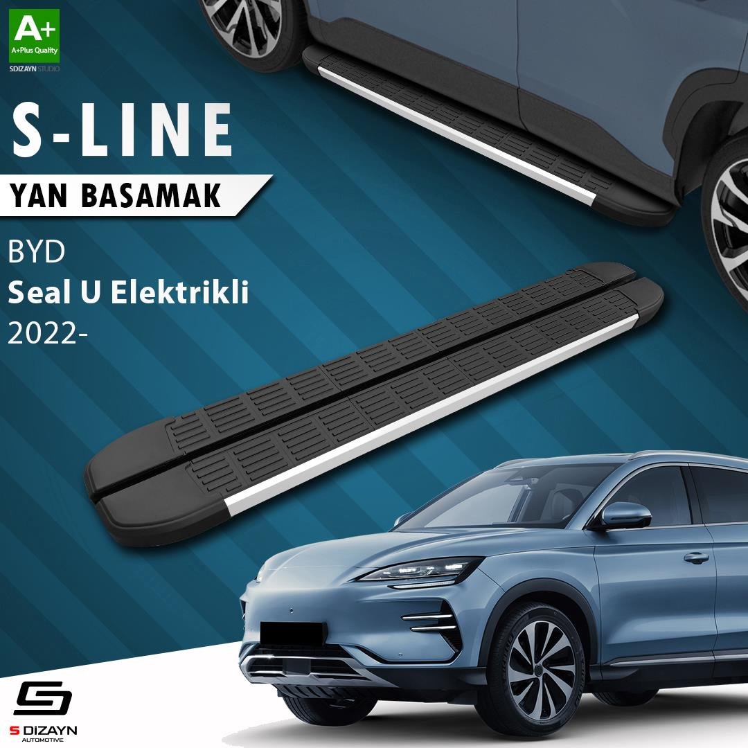 S-Dizayn BYD Seal U Elektrikli S-Line Aluminyum Yan Basamak 193 Cm 2022 Üzeri A+ Kalite