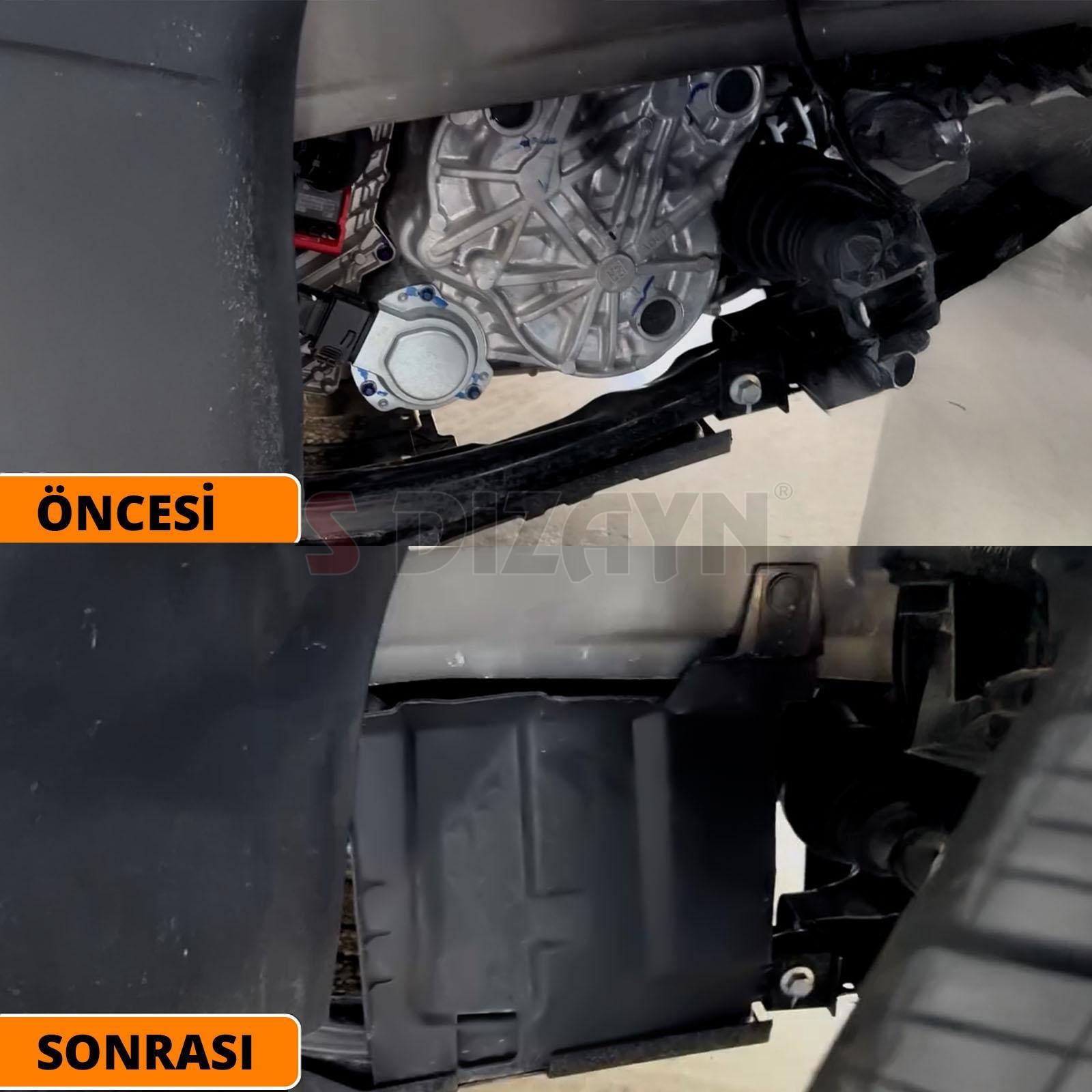 S-Dizayn Chery Tiggo 7-8 Pro Sol Teker Boşluğu Davlumbazı Plastik Koruma Kapağı ABS Plastik 2022 Üzeri A+ Kalite