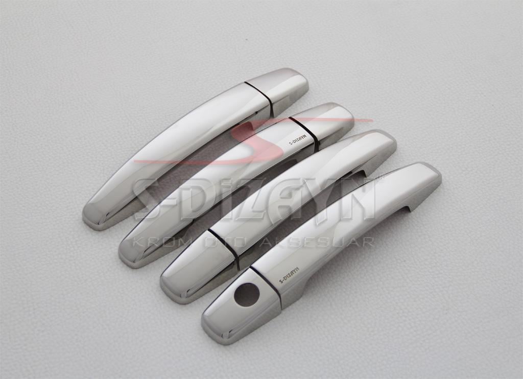 S-Dizayn Chevrolet Aveo SD Krom Kapı Kolu 4 Kapı 2006-2010 (Çift Delikli)