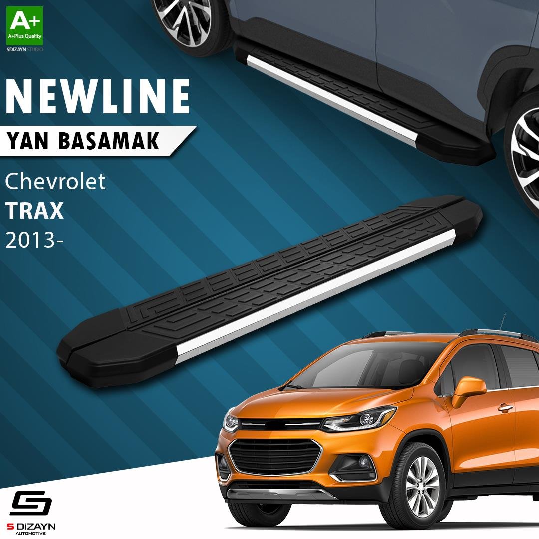 S-Dizayn Chevrolet Trax NewLine Krom Yan Basamak 163 Cm 2013-2022 A+ Kalite
