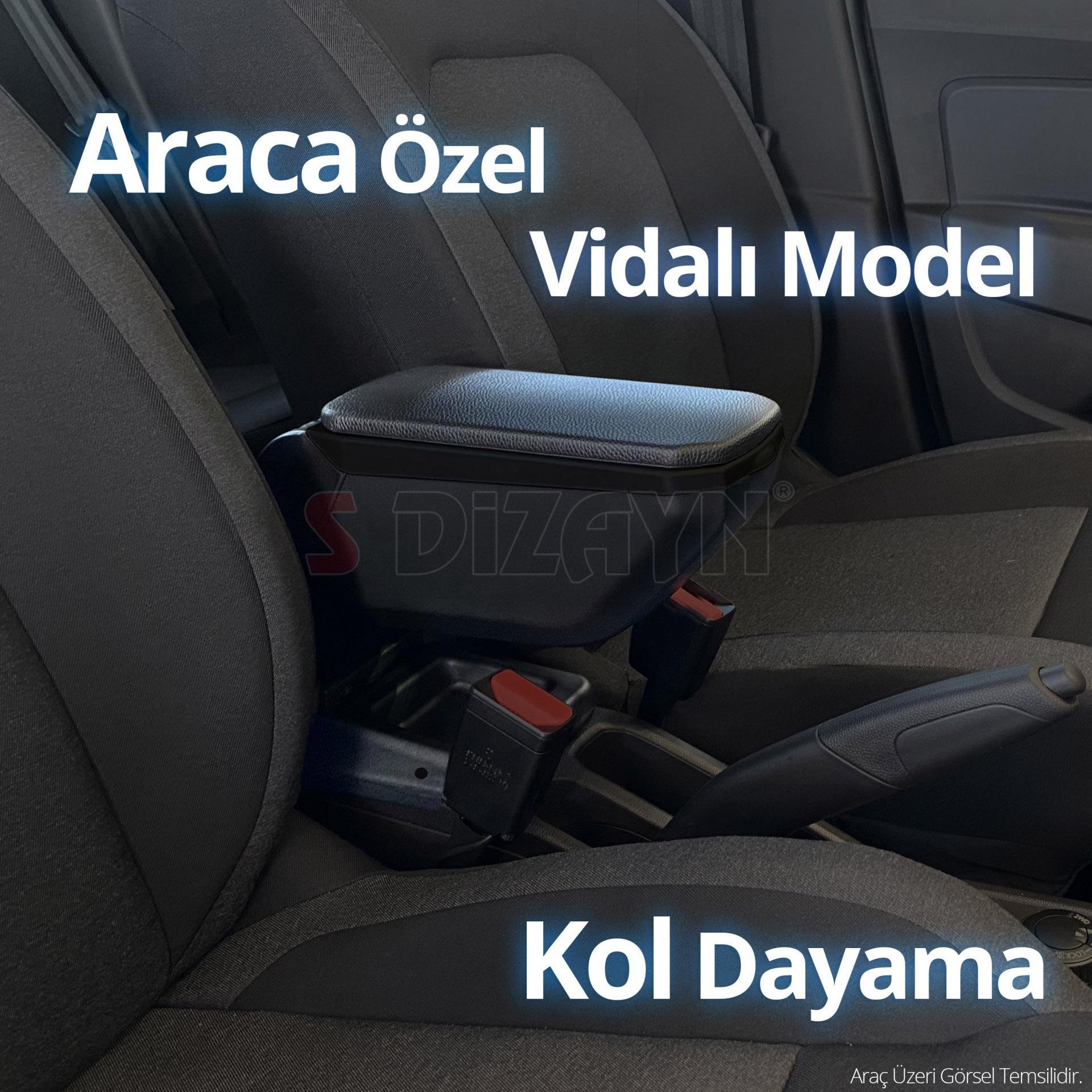 S-Dizayn Citroen C-Elysee Kol Dayama Kolçak ABS Vidalı Siyah 2012-2017 A+ Kalite