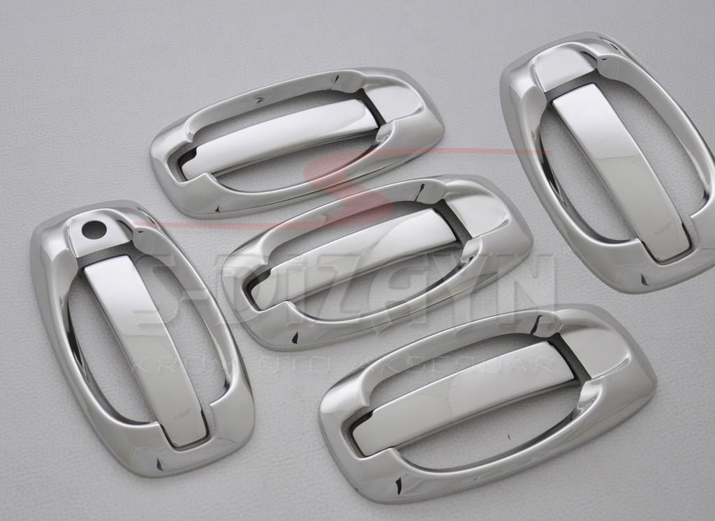 S-Dizayn Citroen Nemo Krom Kapı Kolu 5 Kapı 10 Prç 2008-2017 (Set)