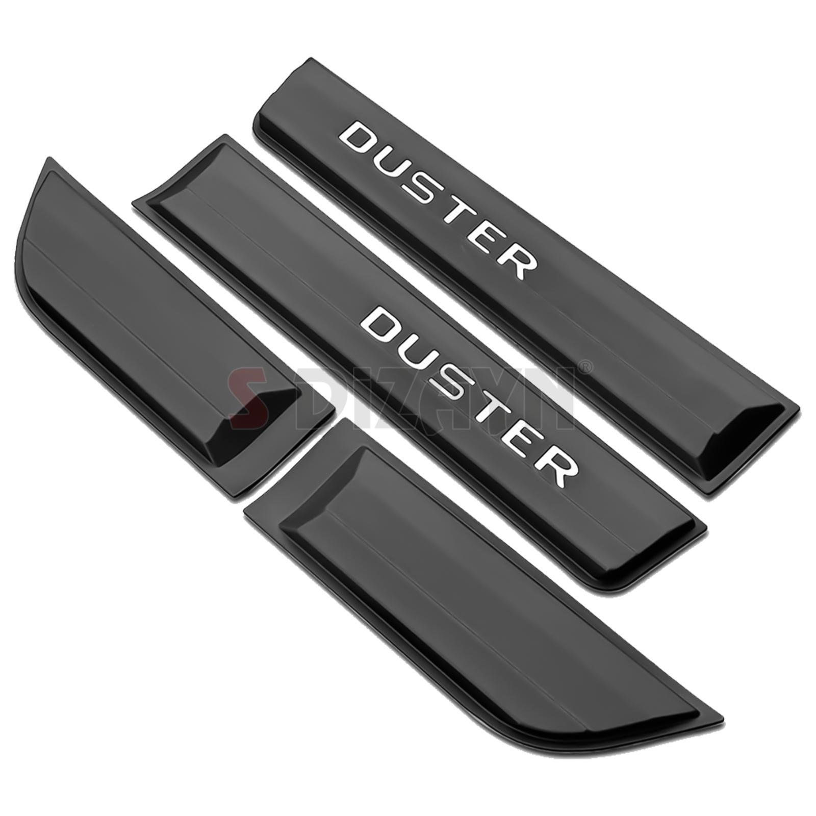 S-Dizayn Dacia Duster 2 Kapı Koruma Seti (Mat Krom) Yazılı 4 Prç 2018-2023 A+ Kalite