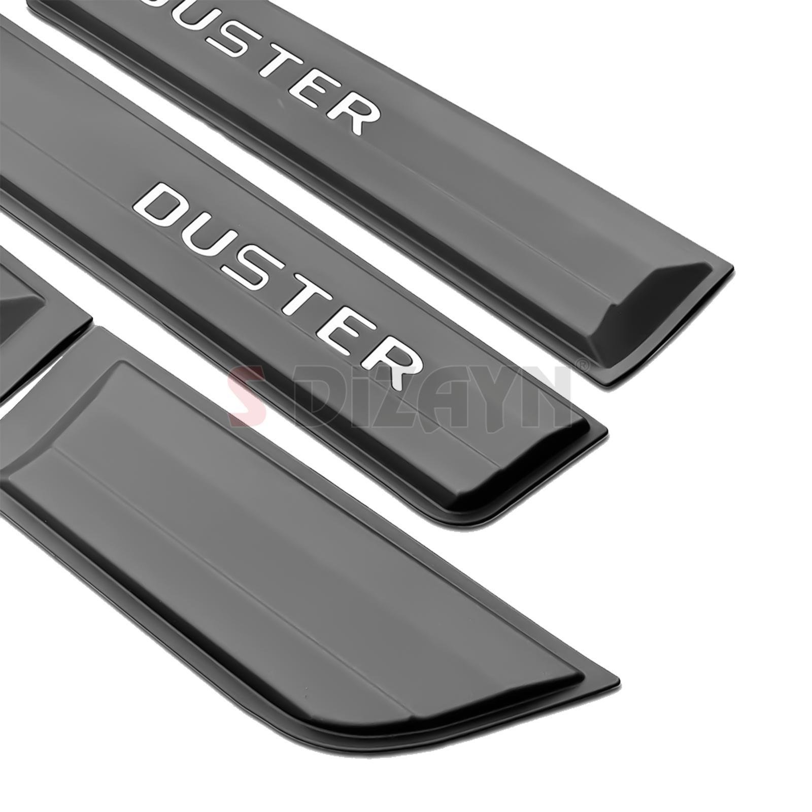 S-Dizayn Dacia Duster 2 Kapı Koruma Seti (Mat Krom) Yazılı 4 Prç 2018-2023 A+ Kalite