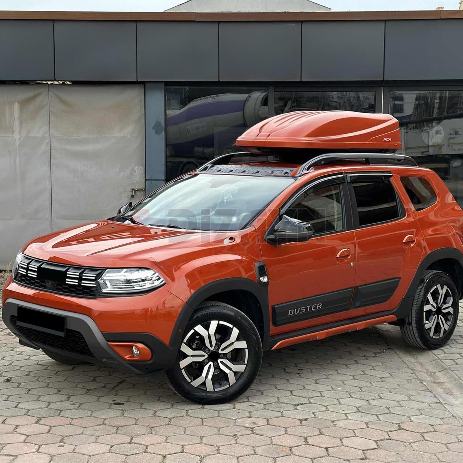 S-Dizayn Dacia Duster 2 Kapı Koruma ve Çamurluk Kaplaması Dodik Seti (Mat Krom) Yazılı 12 Prç 2018-2023 A+ Kalite