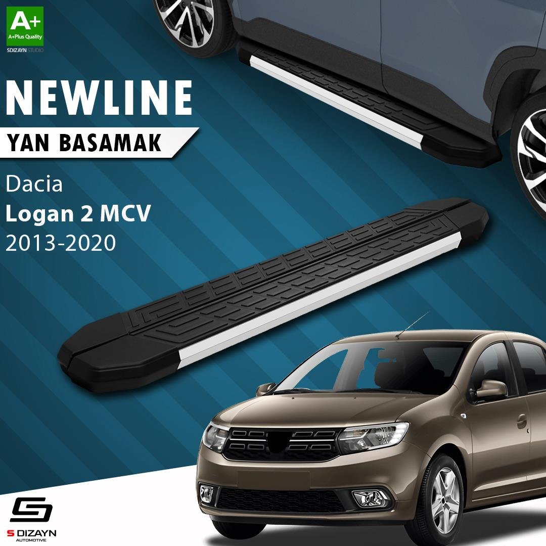 S-Dizayn Dacia Logan 2 MCV NewLine Aluminyum Yan Basamak 183 Cm 2013-2020 A+ Kalite