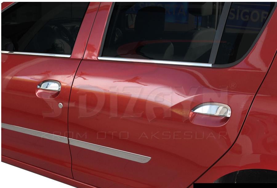 S-Dizayn Dacia Sandero 2 Krom Cam Çıtası 4 Prç 2013-2020