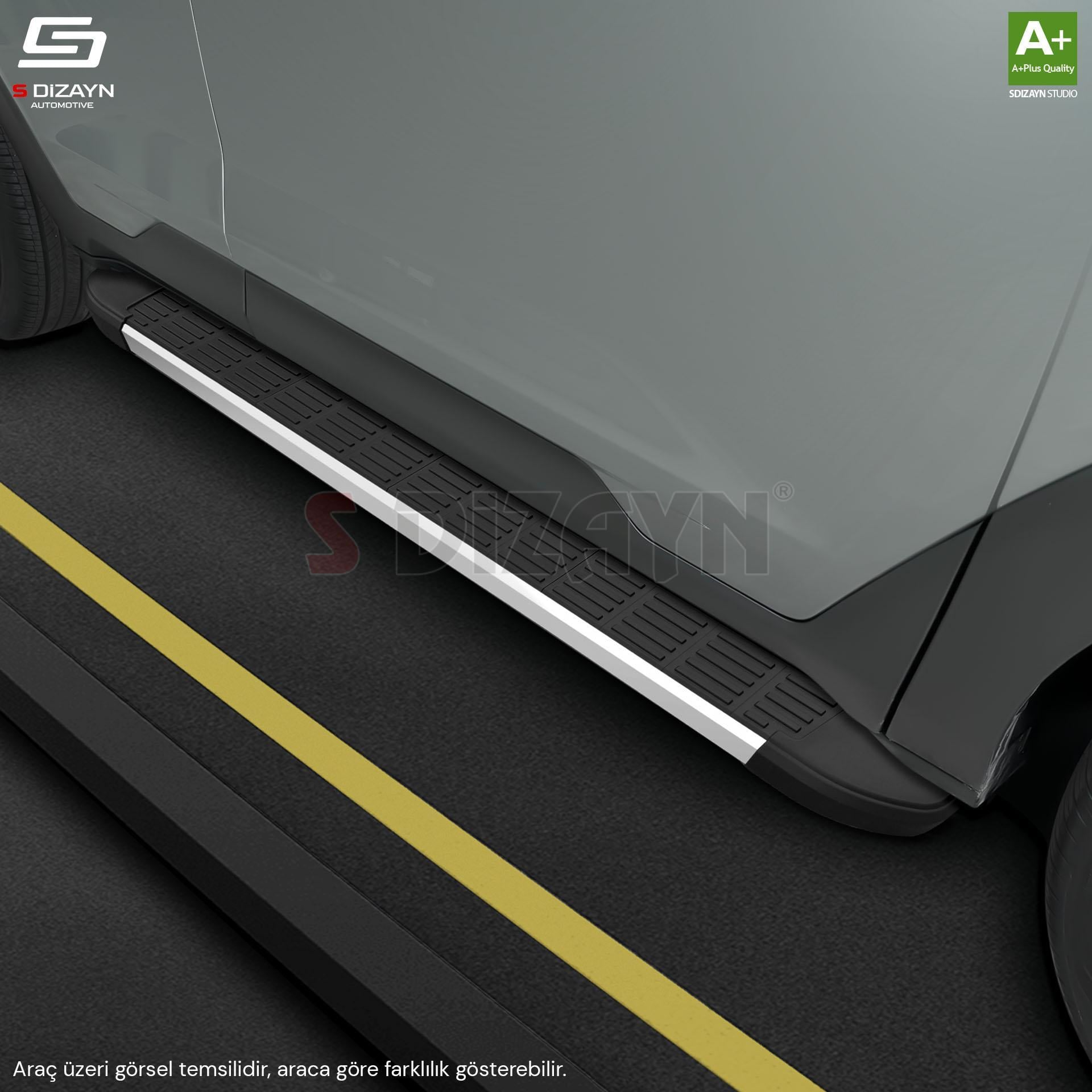 S-Dizayn Dacia Sandero 3 Stepway S-Line Aluminyum Yan Basamak 183 Cm 2020 Üzeri A+ Kalite