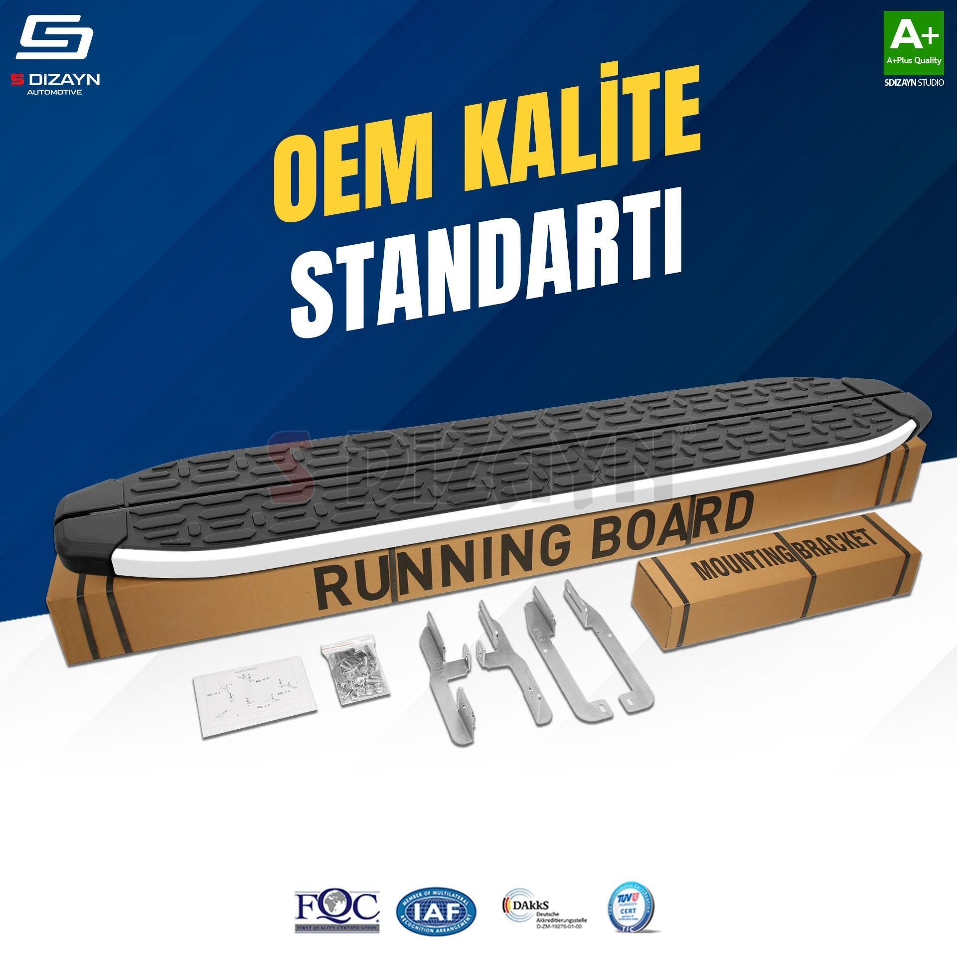 S-Dizayn Dodge Journey Evo Aluminyum Yan Basamak 183 Cm 2008-2020 A+ Kalite